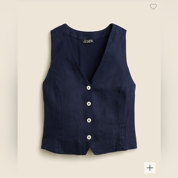 J. Crew Jackets & Blazers - NWT J. Crew Slim-fit linen vest, size 0